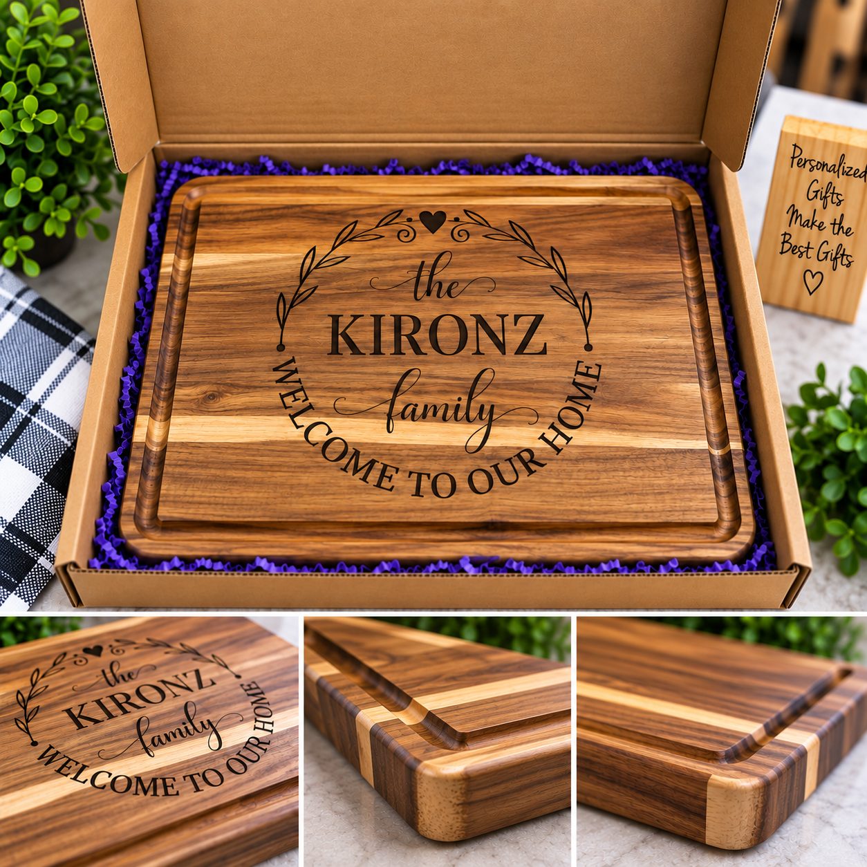 Personalized Welcome Home Cutting Board